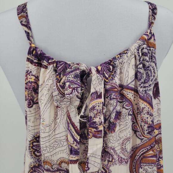 NWT Band of the Free Paisley Maxi Dress Tier Summer Vacation Resort Cruise Sz S‎ - Picture 4 of 11